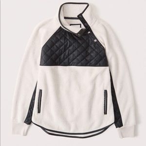 Abercrombie & Fitch Asymmetrical Snap-Up Fleece